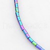 Electroplate Non-magnetic Synthetic Hematite Beads Strands G-J210B-01-1