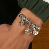 Alloy Beads European Bangles FS-WG24546-01-3