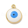 Rack Plating Brass Enamel Pendants KK-G515-17G-2