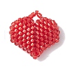 Seed Beads Beaded Charms PALLOY-MZ00262-2