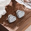Brass Stud Earrings EJEW-D288-01P-1