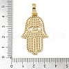 Brass Micro Pave Cubic Zirconia Pendants KK-R224-09G-3
