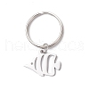 Ocean Theme 304 Stainless Steel Keychains KEYC-JKC01213-05-2