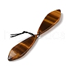 2Pcs Natural Tiger Eye Pendants G-A228-03F-2