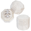 3-Slot Octagon Velvet Rings Box CON-WH0099-13A-1