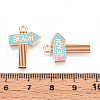 Beach Theme Alloy Enamel Pendants ENAM-T022-33J-3