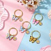 Alloy Enamel Butterfly Keychain KEYC-JKC01181-2