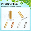  200Pcs 4 Colors Brass Brooch Findings FIND-NB0005-39-2
