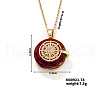 Vintage Sparkling Rhinestone Sun Pendant Necklaces PV3206-3-1