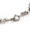 Tarnish Resistant 201 Stainless Steel 8 Link Chain Bracelets BJEW-B078-74P-3