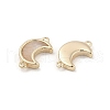 Natural White Shell Connector Charms KK-A207-04G-2