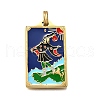 Tarot 304 Stainless Steel Enamel Pendants STAS-M119-07P-G-1