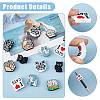 DICOSMETIC 16Pcs 8 Styles Silicone Focal Beads SIL-DC0001-64-6