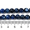 Round Natural Kyanite/Cyanite/Disthene Bead Strands G-I165-01-7mm-01-4