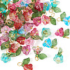  56Pcs 7 Colors Glass & Acrylic Charms FIND-TA0002-90-10