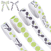   4 Rolls 4 Colors Sport Ball Print Grosgrain Ribbon OCOR-PH0004-07C-1