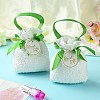 Cloth High Jacquard Flower Sugar Gift Drawstring Bags with Handle ST-CJ0004-01D-6