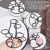 7-Slot Iron Easter Egg Display Stands ODIS-WH0058-21A-EB-5
