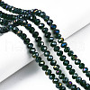 Electroplate Glass Beads Strands EGLA-A034-T10mm-B28-1
