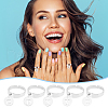 Unicraftale DIY Alphabet Charm Adjustable Ring Making Kit DIY-UN0005-67-6