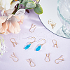 Beebeecraft 30Pcs Brass Dangle Earring Findings KK-BBC0008-54-4