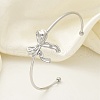 304 Stainless Steel Cuff Bangles BJEW-B107-01P-1