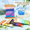 Gorgecraft 4 Crads 4 Styles Polyester Wavy Fringe Trim Ribbon DIY-GF0009-47-6