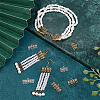   90Pcs 6 Styles Tibetan Style Zinc Alloy Chandelier Components Links FIND-PH0020-40-5