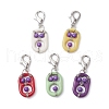Acrylic & Synthetic Turquoise Pendant Decorations HJEW-JM03048-03-2