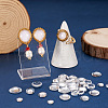 80Pcs 4 Size Transparent Glass Cabochons X1-GGLA-ZZ0001-03-7