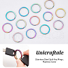 Unicraftale 20Pcs Ion Plating(IP) 304 Stainless Steel Split Key Rings FIND-UN0003-53-5