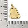Brass Micro Pave Cubic Zirconia Pendants KK-K354-02G-M-3