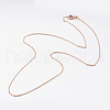 Brass Chain Necklaces X-MAK-L009-03RG-2
