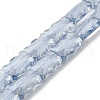 Electroplate Glass Beads Strands EGLA-L045-F-PL02-1
