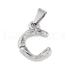 Non-Tarnish 304 Stainless Steel Pendants STAS-F235-01P-C-1