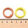 Spray Painted Alloy Spring Gate Rings PALLOY-A022-01B-3