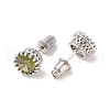 Rack Plating Brass Pave Single Cubic Zirconia Stud Earrings EJEW-I304-02P-3