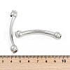304 Stainless Steel Connector Charms STAS-M090-10P-3