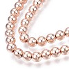 Electroplate Non-magnetic Synthetic Hematite Beads Strands G-L485-01C-RG-3