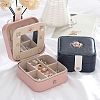 PU Imitation Leather Jewelry Organizer Box X1-CON-P016-A01-3