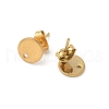 304 Stainless Steel Stud Earring Finding STAS-V015-26B-G-2