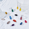 SUPERFINDINGS 20Pcs 10 Colors Natural Agate Dyed Pendants G-FH0002-43-5