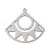 304 Stainless Steel Pendants STAS-S174-35P-1