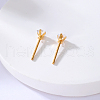 Square Stainless Steel Stud Earrings ZA1233-3