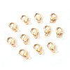 Zinc Alloy Lobster Claw Clasps PALLOY-YW0001-12KCG-2