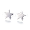 Tarnish Resistant 304 Stainless Steel Stud Earrings EJEW-F234-18P-1