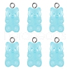 Transparent Resin Pendants HJEW-TAC0007-02E-1