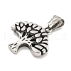 Vintage 316 Surgical Stainless Steel Pendants STAS-E212-42AS-2