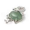 Natural & Synthetic Mixed Gemstone Pendants G-G871-04P-5