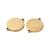 Ion Plating(IP) 304 Stainless Steel Connector Charms STAS-C074-11G-01-2